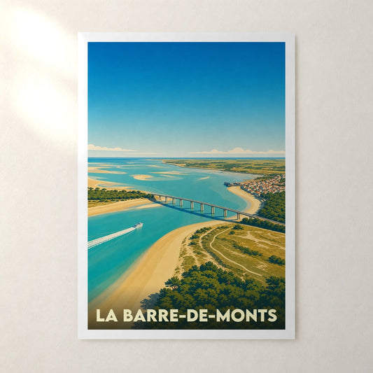 Affiche La Barre-de-Monts – sans cadre, accrochée au mur