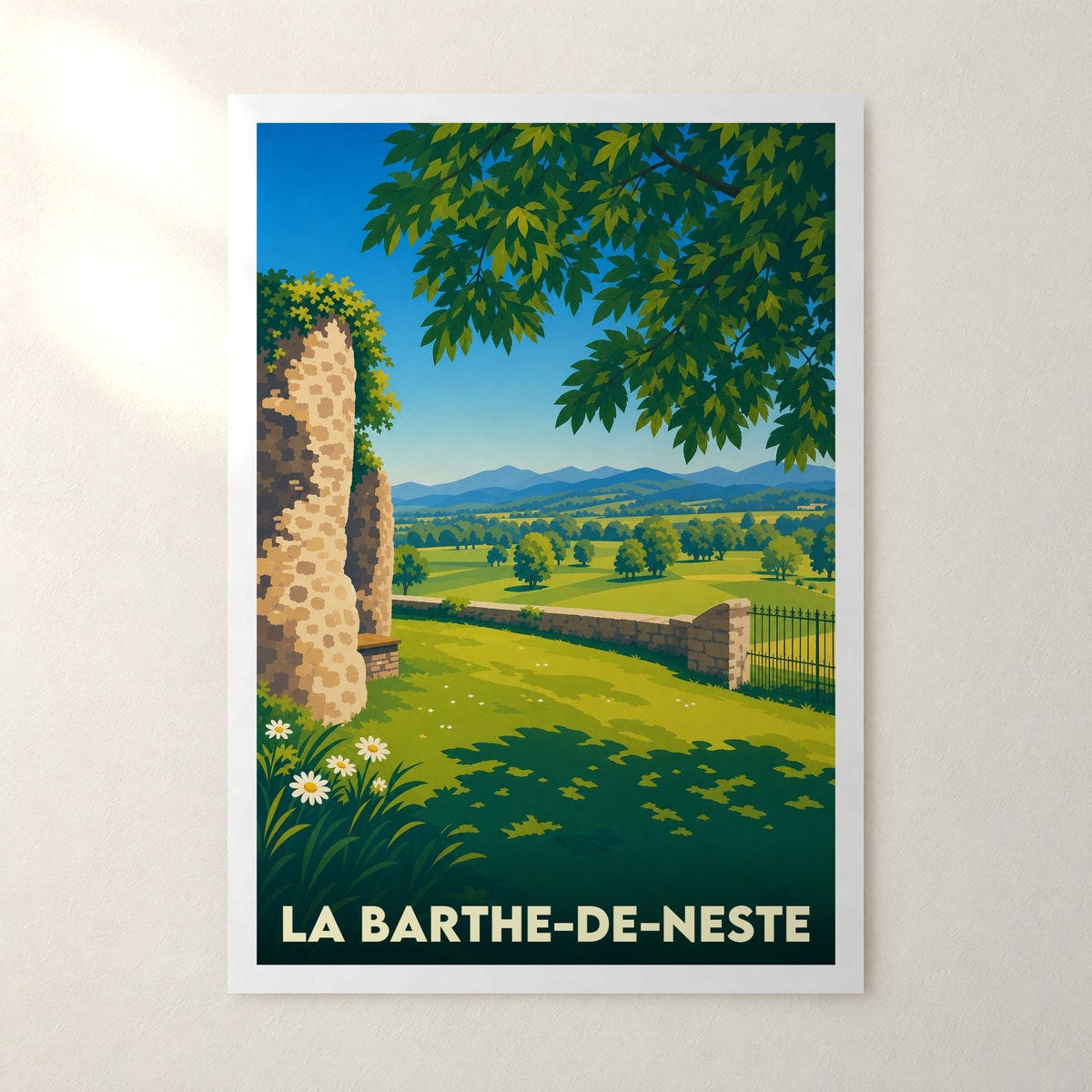 Affiche La Barthe-de-Neste – sans cadre, accrochée au mur
