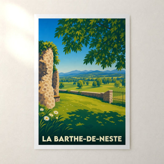 Affiche La Barthe-de-Neste – sans cadre, accrochée au mur