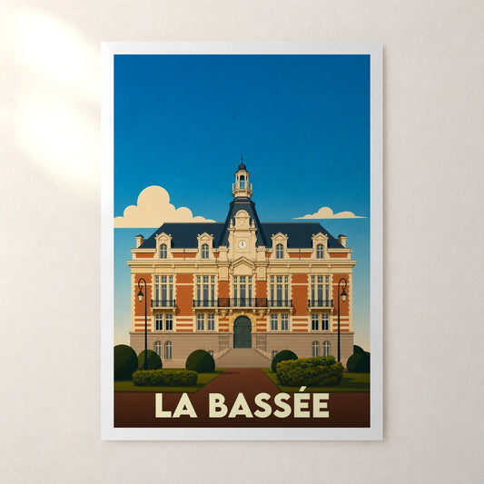 Affiche La Bassée – sans cadre, accrochée au mur