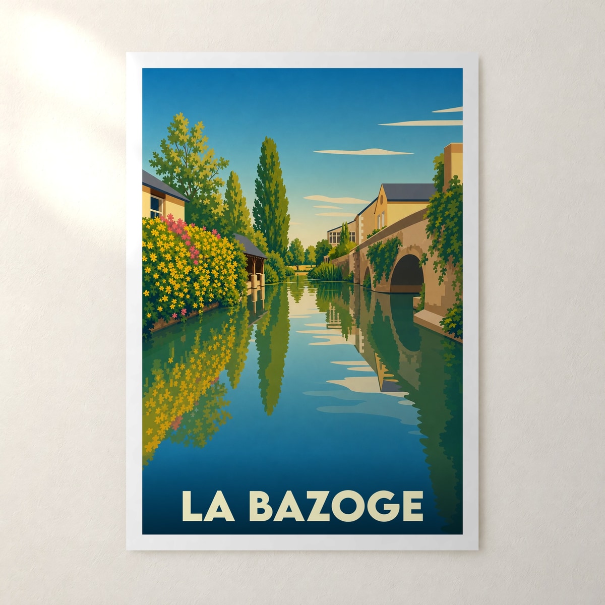 Affiche La Bazoge – sans cadre, accrochée au mur