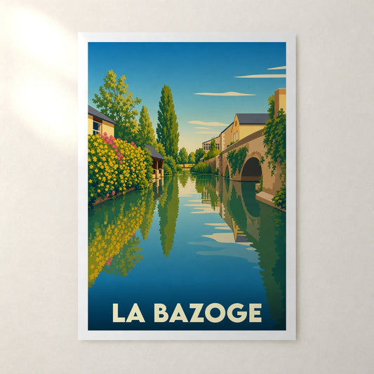 Affiche La Bazoge – sans cadre, accrochée au mur