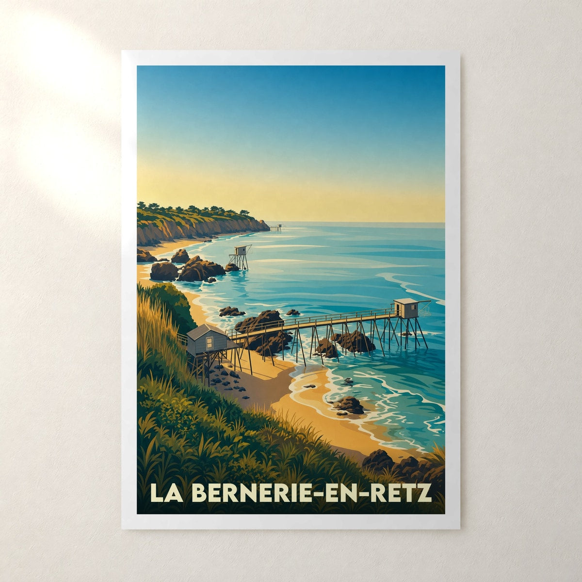 Affiche La Bernerie-en-Retz – sans cadre, accrochée au mur