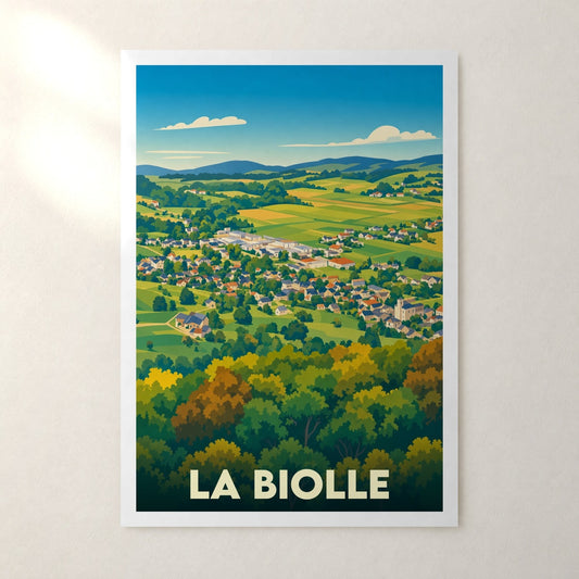 Affiche La Biolle – sans cadre, accrochée au mur