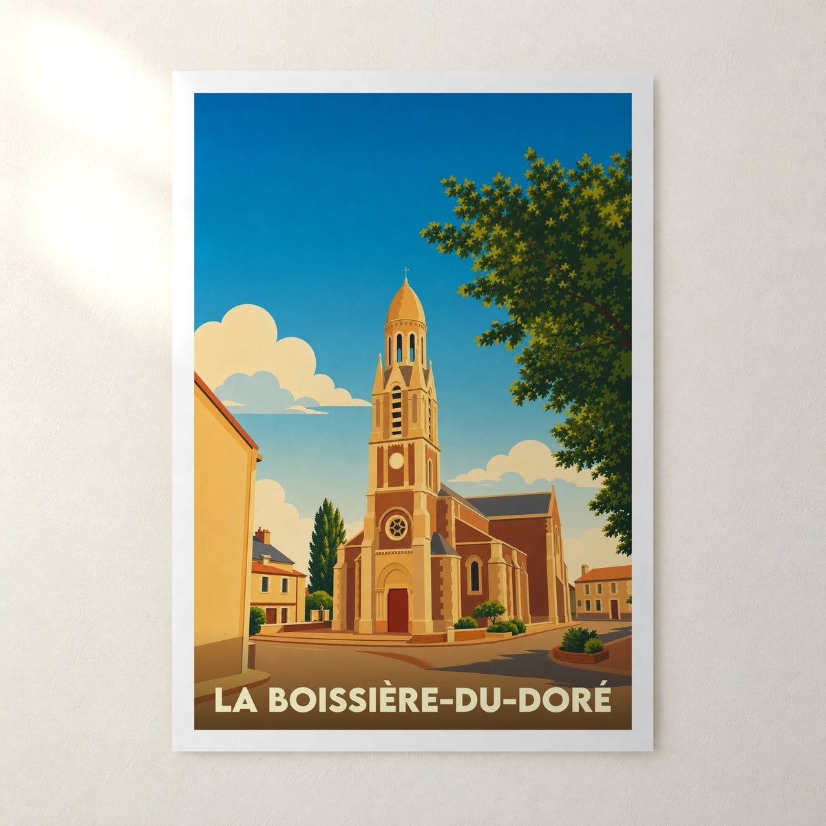 Affiche La Boissière-du-Doré – sans cadre, accrochée au mur