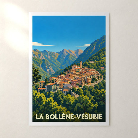 Affiche La Bollène-Vésubie – sans cadre, accrochée au mur
