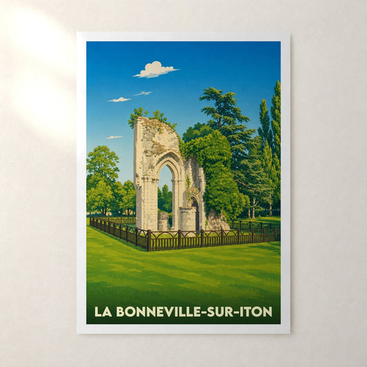 Affiche La Bonneville-sur-Iton – sans cadre, accrochée au mur