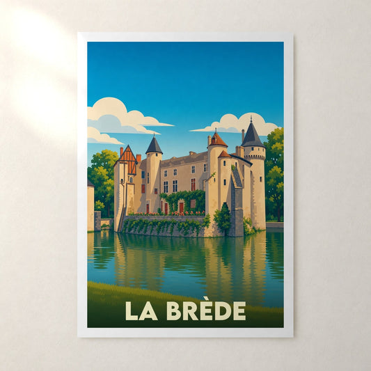 Affiche La Brède – sans cadre, accrochée au mur