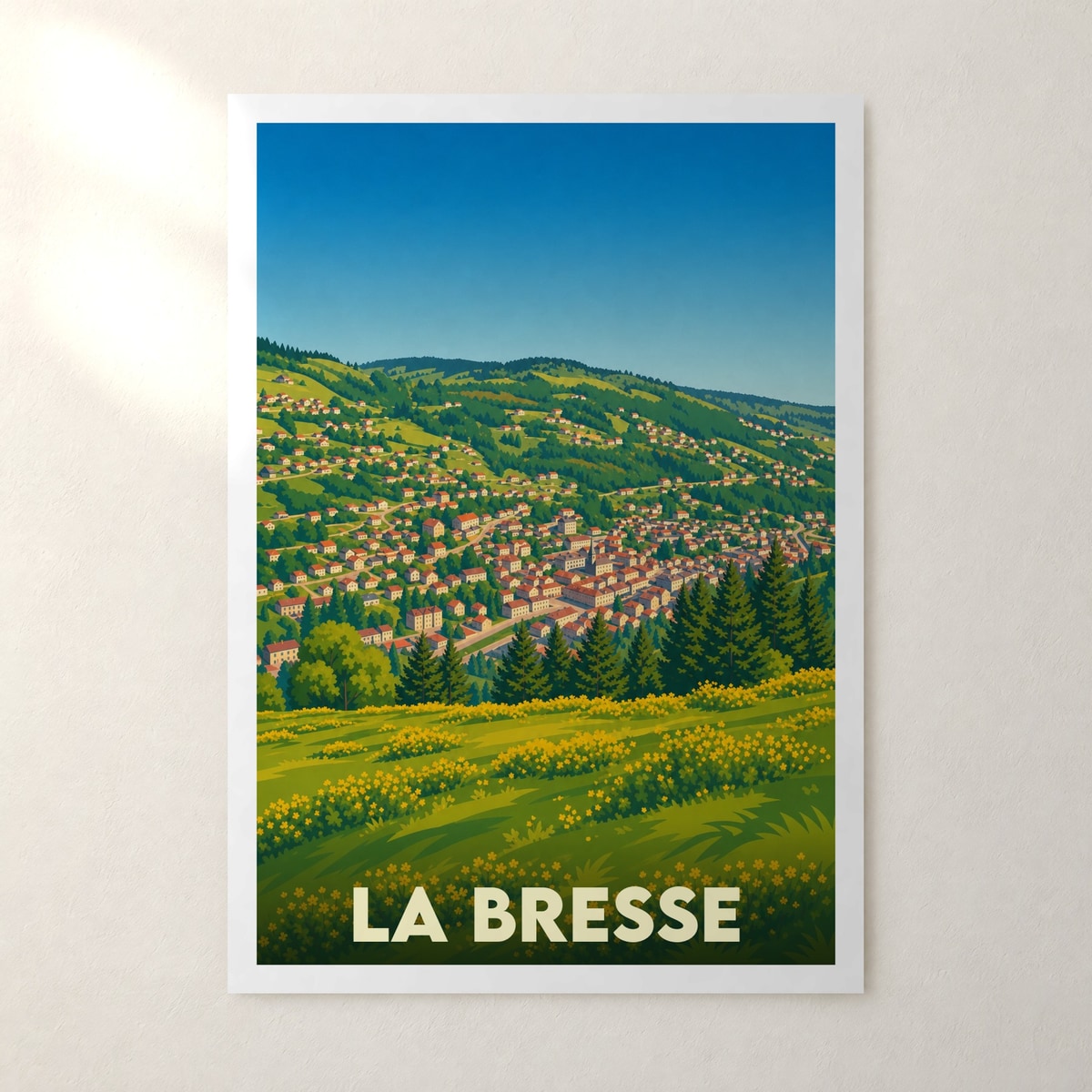 Affiche La Bresse – sans cadre, accrochée au mur