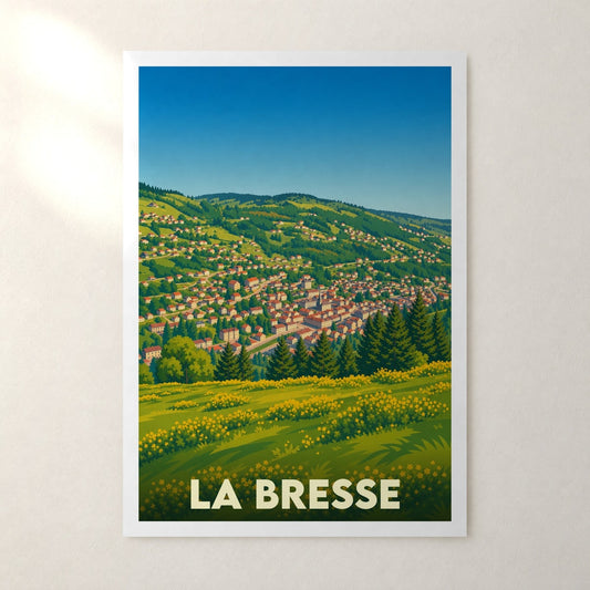 Affiche La Bresse – sans cadre, accrochée au mur