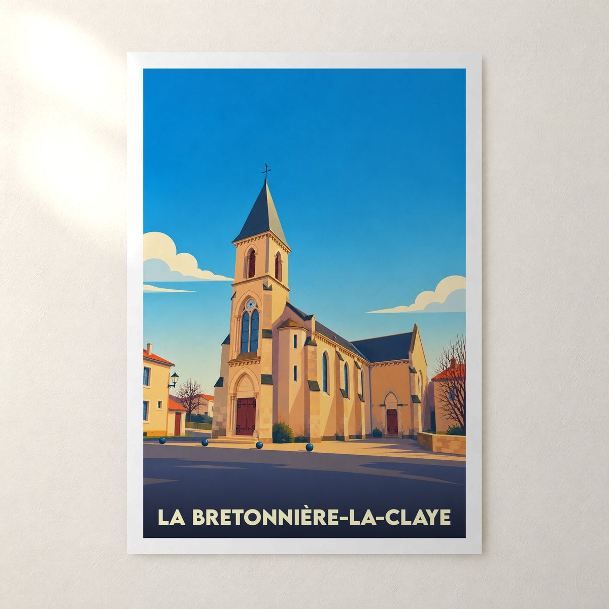 Affiche La Bretonnière-la-Claye – sans cadre, accrochée au mur