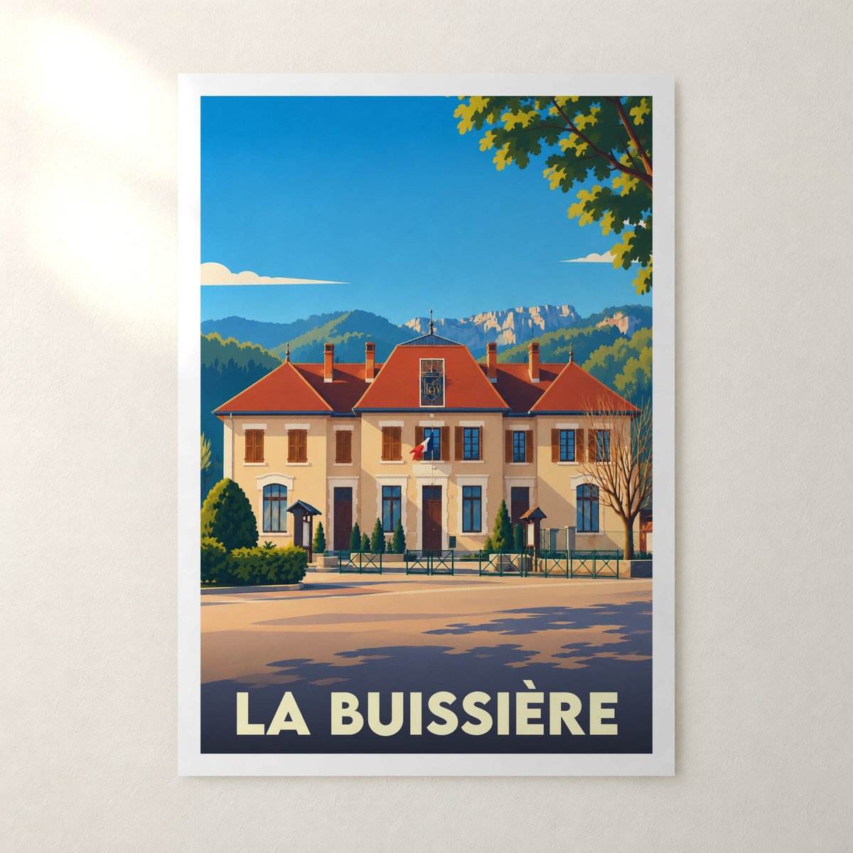 Affiche La Buissière – sans cadre, accrochée au mur