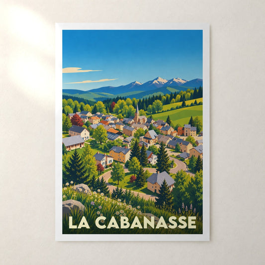 Affiche La Cabanasse – sans cadre, accrochée au mur