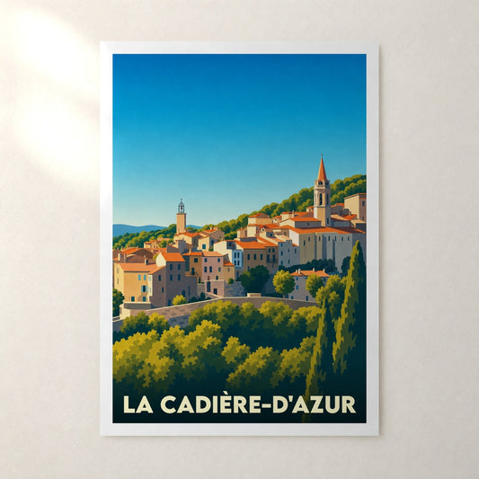 Affiche La Cadière-d'Azur – sans cadre, accrochée au mur