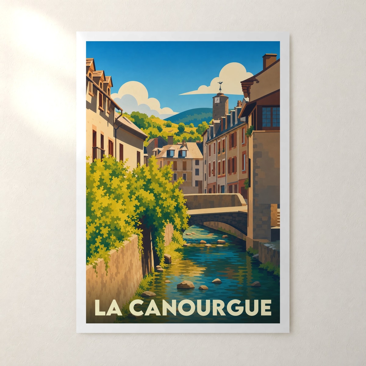 Affiche La Canourgue – sans cadre, accrochée au mur