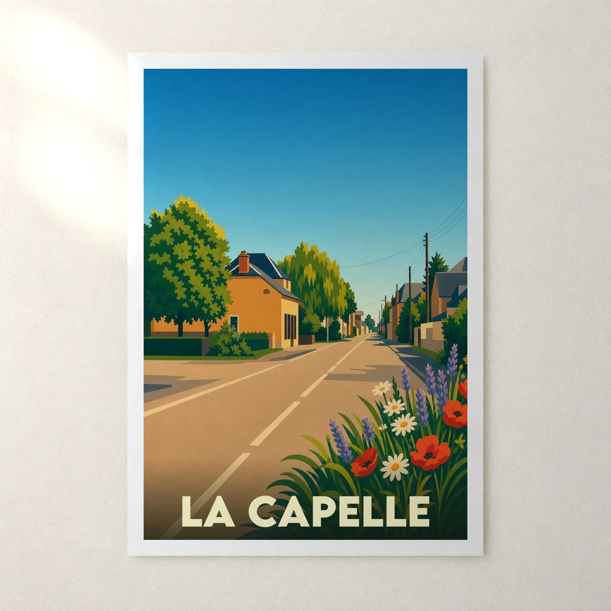 Affiche La Capelle – sans cadre, accrochée au mur
