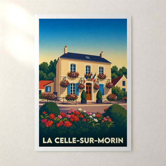 Affiche La Celle-sur-Morin – sans cadre, accrochée au mur