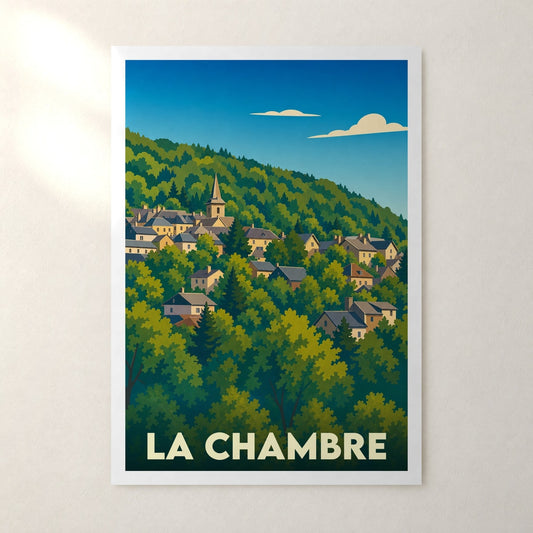 Affiche La Chambre – sans cadre, accrochée au mur