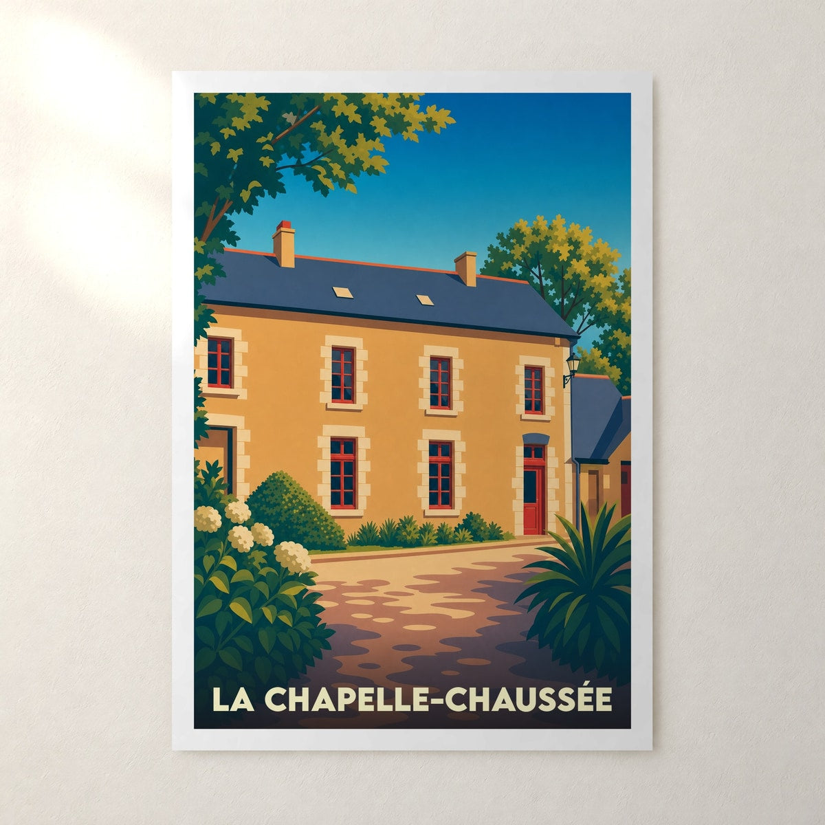 Affiche La Chapelle-Chaussée – sans cadre, accrochée au mur