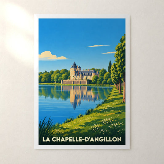Affiche La Chapelle-d'Angillon – sans cadre, accrochée au mur
