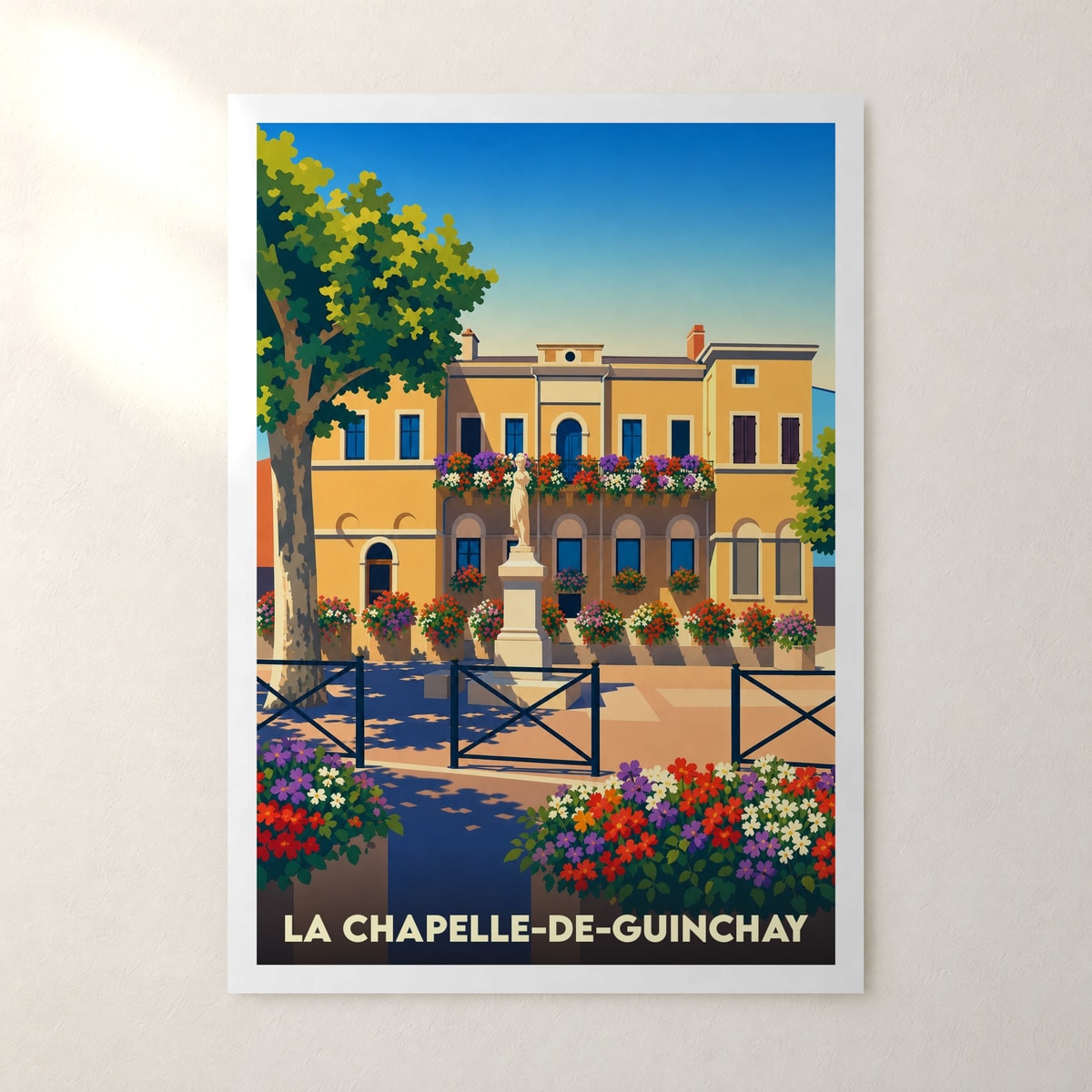 Affiche La Chapelle-de-Guinchay – sans cadre, accrochée au mur