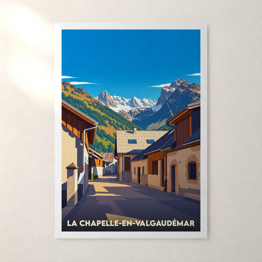 Affiche La Chapelle-en-Valgaudémar – sans cadre, accrochée au mur