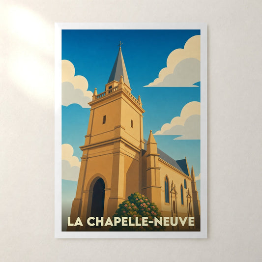 Affiche La Chapelle-Neuve – sans cadre, accrochée au mur