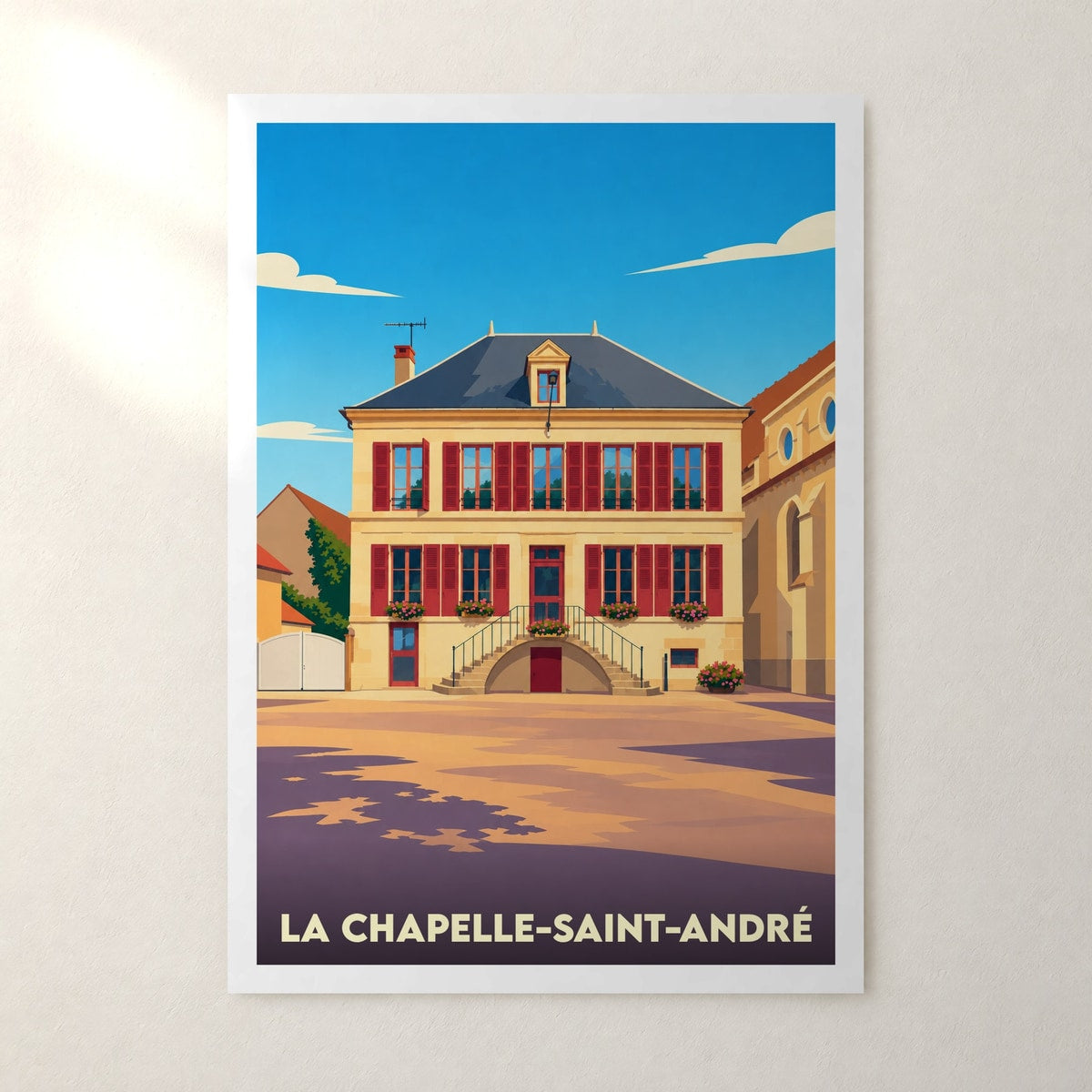 Affiche La Chapelle-Saint-André – sans cadre, accrochée au mur
