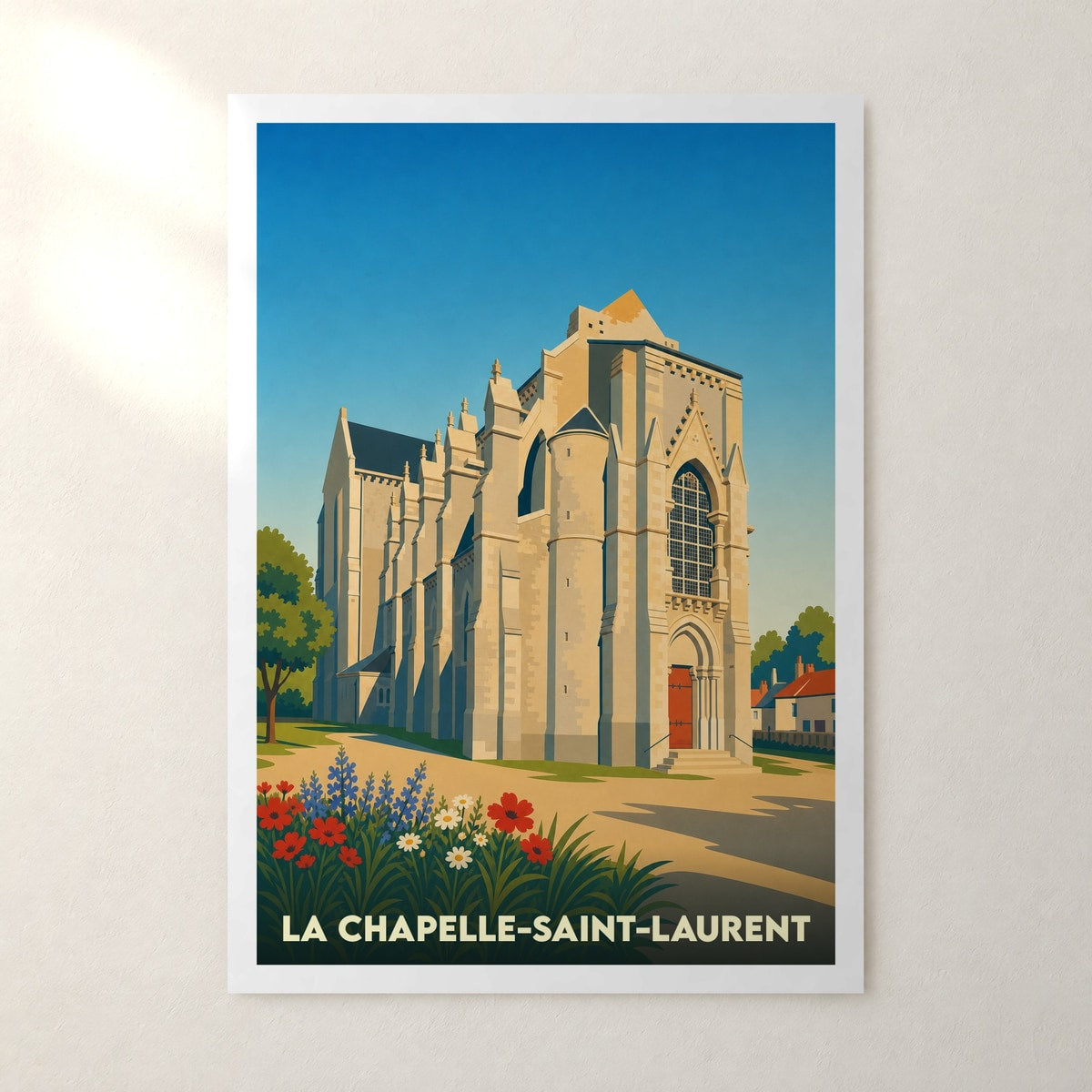 Affiche La Chapelle-Saint-Laurent – sans cadre, accrochée au mur