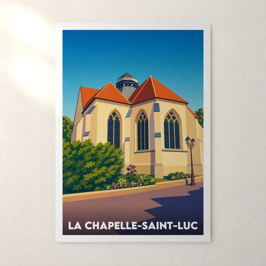 Affiche La Chapelle-Saint-Luc – sans cadre, accrochée au mur