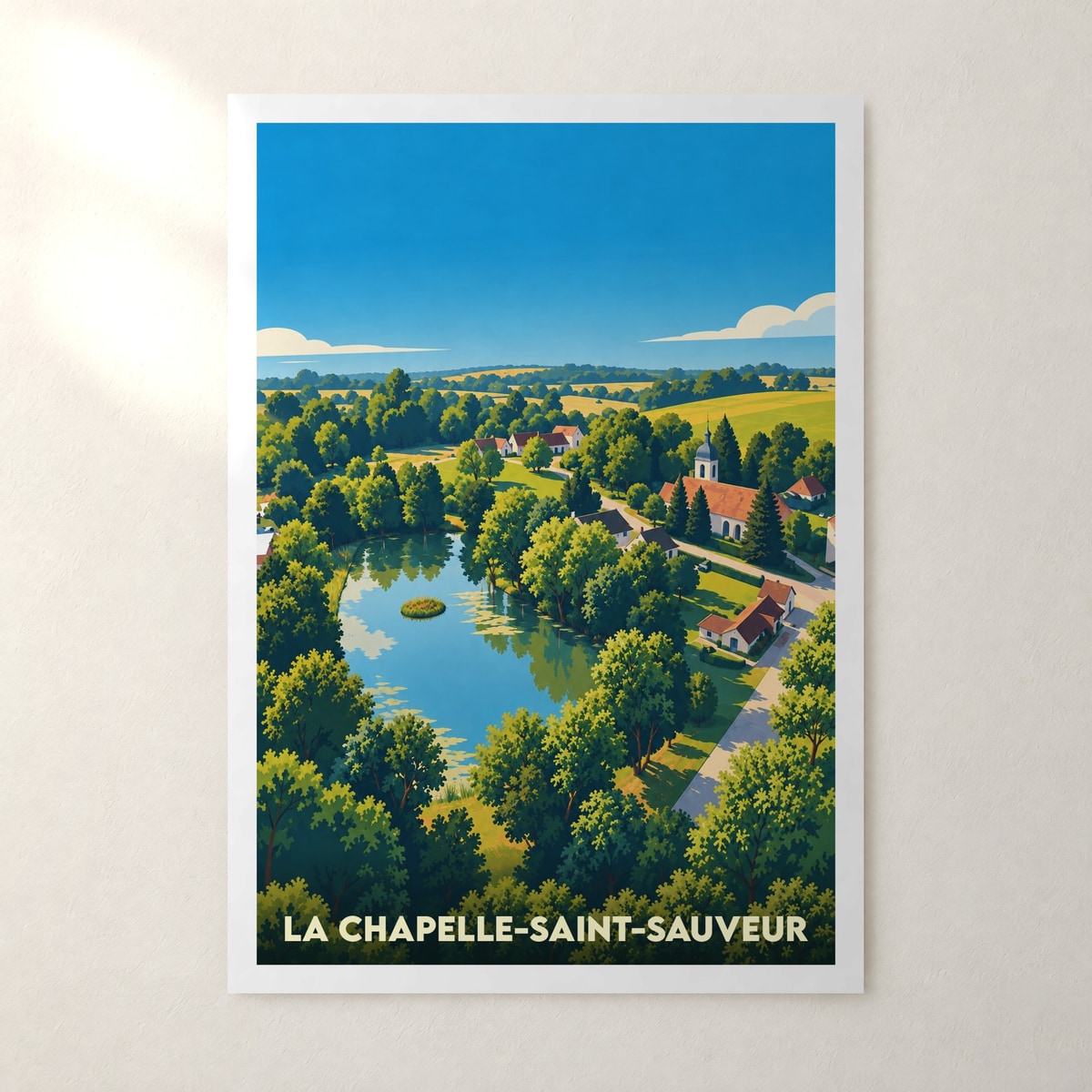 Affiche La Chapelle-Saint-Sauveur – sans cadre, accrochée au mur