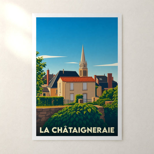 Affiche La Châtaigneraie – sans cadre, accrochée au mur