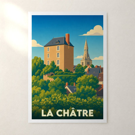 Affiche La Châtre – sans cadre, accrochée au mur