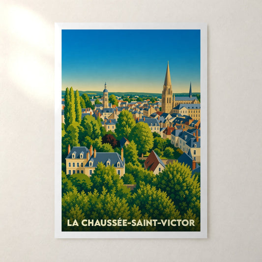 Affiche La Chaussée-Saint-Victor – sans cadre, accrochée au mur