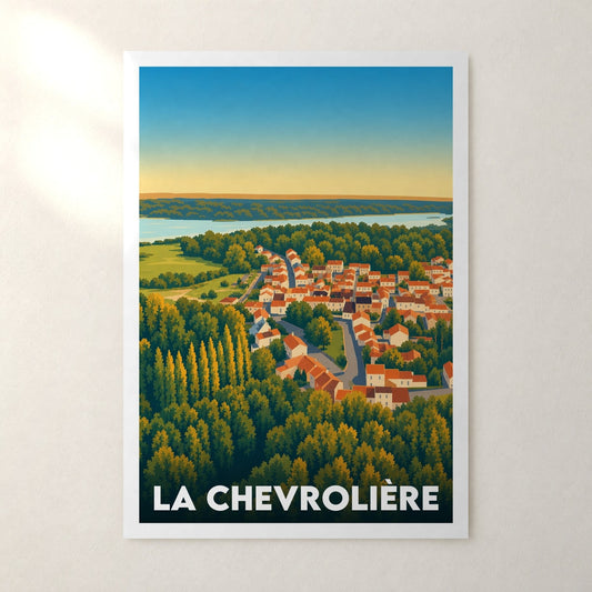 Affiche La Chevrolière – sans cadre, accrochée au mur