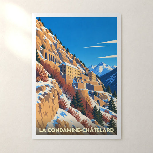 Affiche La Condamine-Châtelard – sans cadre, accrochée au mur