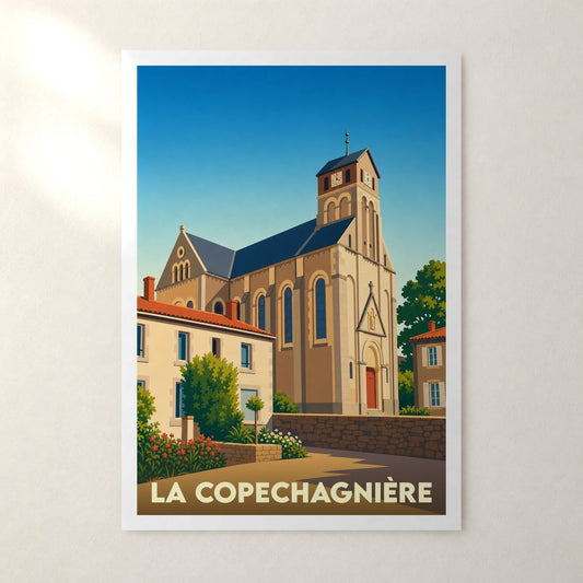 Affiche La Copechagnière – sans cadre, accrochée au mur