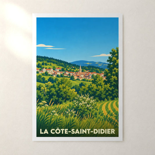 Affiche La Côte-Saint-Didier – sans cadre, accrochée au mur