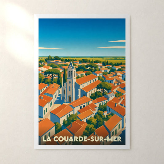 Affiche La Couarde-sur-Mer – sans cadre, accrochée au mur