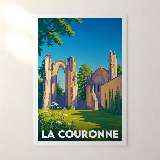 Affiche La Couronne – sans cadre, accrochée au mur