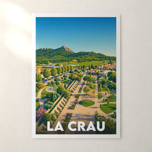 Affiche La Crau – sans cadre, accrochée au mur