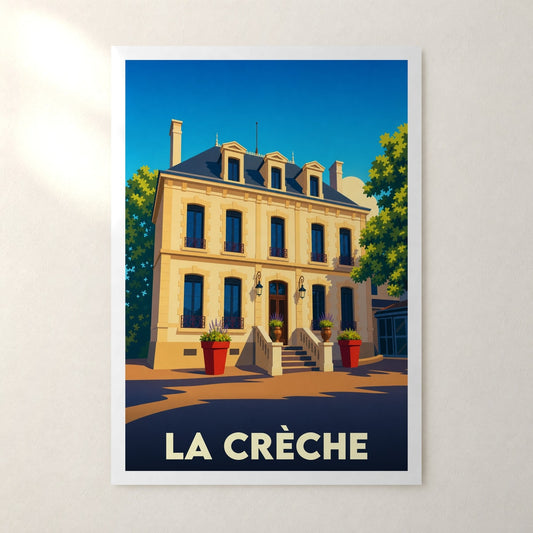 Affiche La Crèche – sans cadre, accrochée au mur