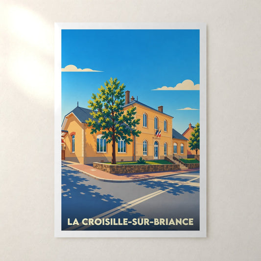 Affiche La Croisille-sur-Briance – sans cadre, accrochée au mur