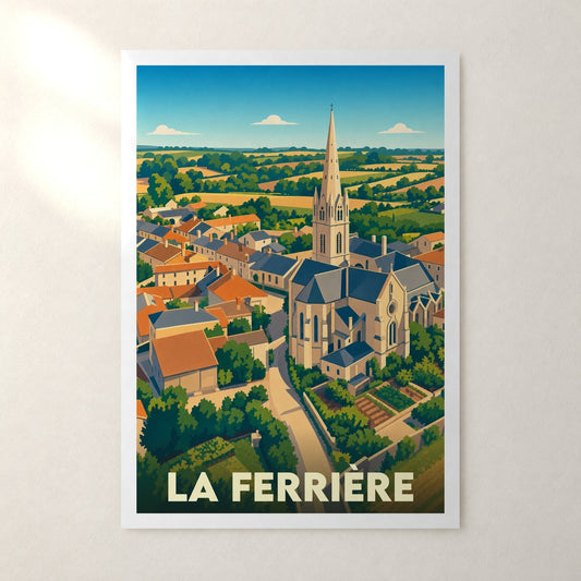Affiche La Ferrière – sans cadre, accrochée au mur