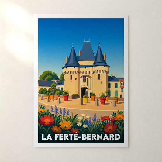 Affiche La Ferté-Bernard – sans cadre, accrochée au mur