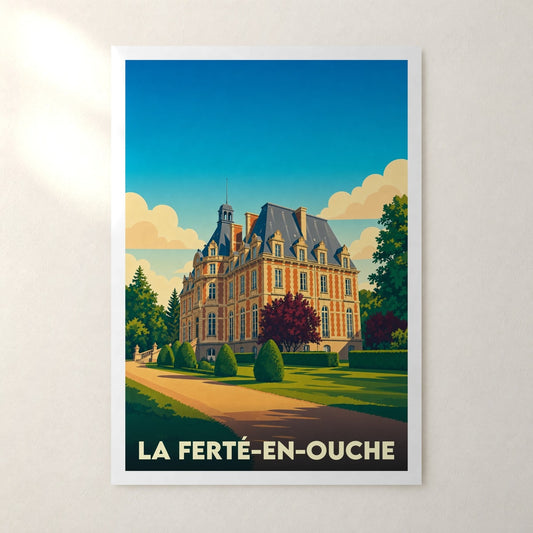 Affiche La Ferté-en-Ouche – sans cadre, accrochée au mur