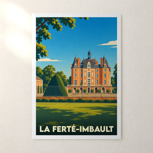 Affiche La Ferté-Imbault – sans cadre, accrochée au mur