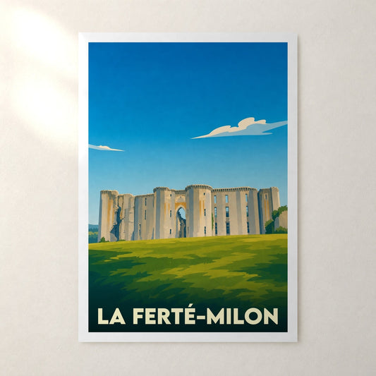 Affiche La Ferté-Milon – sans cadre, accrochée au mur