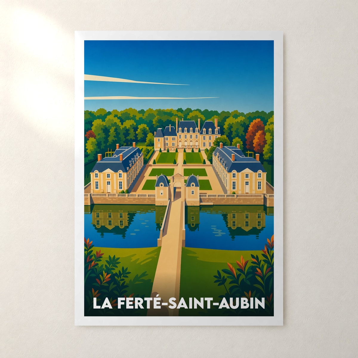 Affiche La Ferté-Saint-Aubin – sans cadre, accrochée au mur