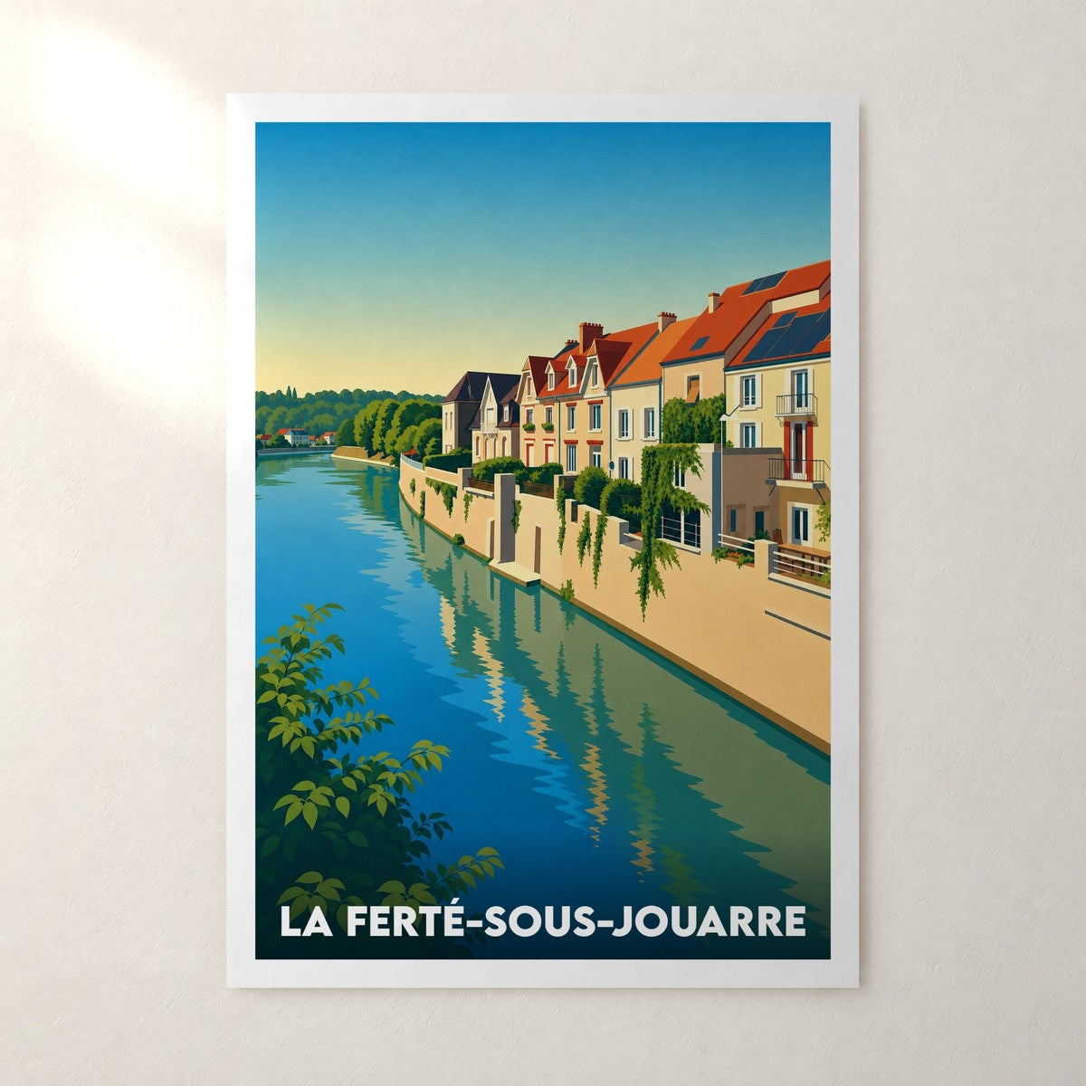Affiche La Ferté-sous-Jouarre – sans cadre, accrochée au mur